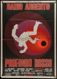 6t215 DEEP RED Italian 1p 1975 Dario Argento's Profondo Rosso, different artwork by Sandro Symeoni!