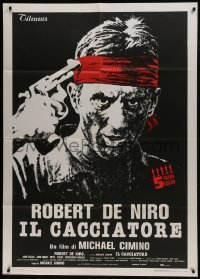 6t216 DEER HUNTER awards Italian 1p 1979 Michael Cimino, Robert De Niro with gun to his head!
