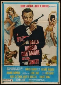 6t234 FROM RUSSIA WITH LOVE Italian 1p R1970s different art of Connery as James Bond + sexy girls!