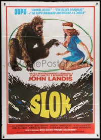 6t287 SCHLOCK Italian 1p 1982 John Landis horror comedy, Ferrari art of ape man & sexy girl!