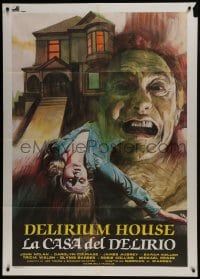 6t304 TERROR Italian 1p 1985 different art of dead woman & screaming man by Delirium House, rare!