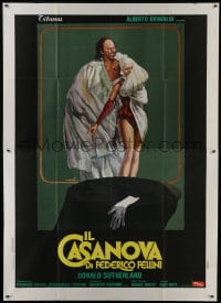 6t351 FELLINI'S CASANOVA Italian 2p 1976 Il Casanova di Federico Fellini, great Ciriello art!