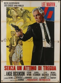 6t378 POINT BLANK Italian 2p 1968 Lee Marvin, Angie Dickinson, John Boorman noir, different art!