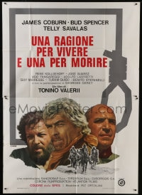 6t382 REASON TO LIVE, A REASON TO DIE Italian 2p 1972 Savalas, Coburn & Spencer, Casaro noose art!