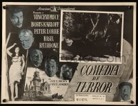 6t139 COMEDY OF TERRORS Mexican LC 1964 Boris Karloff, Peter Lorre, Vincent Price, Joe E. Brown