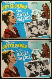 6t085 CONQUEST 8 Mexican LCs R1970s Greta Garbo as Marie Walewska, Boyer as Napoleon Bonaparte!