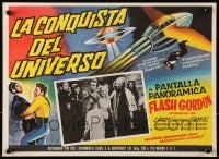 6t149 FLASH GORDON CONQUERS THE UNIVERSE Mexican LC R1960s Buster Crabbe & Ming the Merciless!