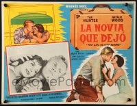 6t152 GIRL HE LEFT BEHIND Mexican LC 1956 romantic close up of Tab Hunter & Natalie Wood!