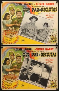 6t111 GREAT GUNS 2 Mexican LCs R1950s screwballs Stan Laurel & Oliver Hardy join the military!