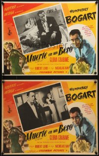 6t087 IN A LONELY PLACE 8 Mexican LCs 1950 Humphrey Bogart, Gloria Grahame, Nicholas Ray classic!