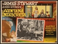 6t174 REAR WINDOW Mexican LC R1970s Jimmy Stewart & Grace Kelly in inset AND border, Hitchcock!