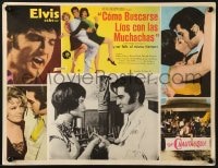6t181 TROUBLE WITH GIRLS Mexican LC 1969 great close up of Elvis Presley & sexy Marlyn Mason!