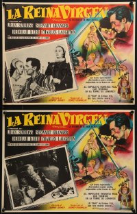 6t081 YOUNG BESS 9 Mexican LCs 1953 Jean Simmons, Stewart Granger, Deborah Kerr, Charles Laughton!