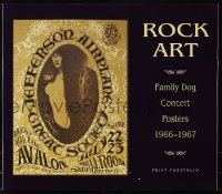 6t073 ROCK ART 13x15 print portfolio 1990 with 8 prints of 1966-1967 Family Dog Concert Posters!