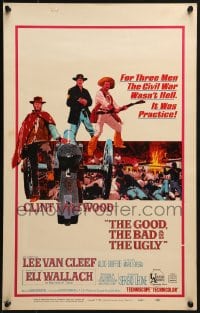 6t498 GOOD, THE BAD & THE UGLY WC 1968 Clint Eastwood, Lee Van Cleef, Wallach, Leone classic!