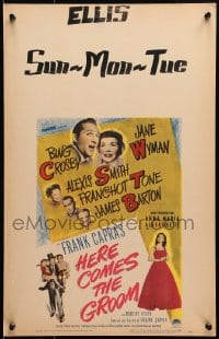 6t507 HERE COMES THE GROOM WC 1951 Bing Crosby, Jane Wyman, Alexis Smith, Frank Capra