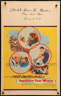6t515 INHERIT THE WIND WC 1960 Spencer Tracy, Fredric March, Gene Kelly & chimpanzee!