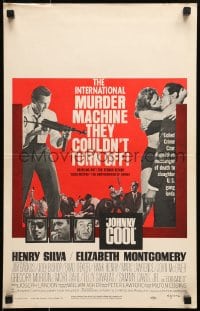 6t521 JOHNNY COOL WC 1963 Henry Silva, sexy Bewitched star Elizabeth Montgomery in film noir!