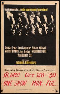 6t523 JUDGMENT AT NUREMBERG WC 1961 Spencer Tracy, Judy Garland, Burt Lancaster, Marlene Dietrich