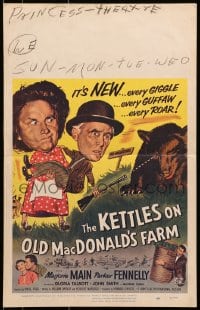 6t527 KETTLES ON OLD MacDONALD'S FARM WC 1957 Marjorie Main & Parker Fennelly in the Ozarks!