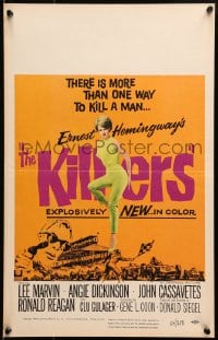 6t528 KILLERS WC 1964 Don Siegel, Hemingway, Lee Marvin, sexy full-length Angie Dickinson!