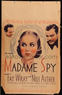 6t543 MADAME SPY WC 1934 pretty Russian spy Fay Wray gives her life for her German spy husband!