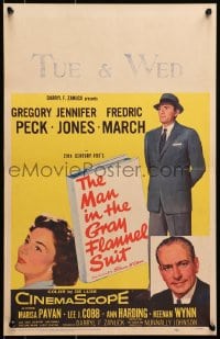 6t547 MAN IN THE GRAY FLANNEL SUIT WC 1956 Gregory Peck, Jennifer Jones, Fredric March
