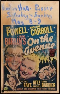 6t569 ON THE AVENUE WC 1937 Alice Faye, Dick Powell, Madeleine Carroll, Ritz Bros, Irving Berlin