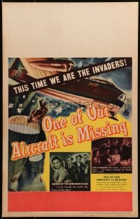 6t572 ONE OF OUR AIRCRAFT IS MISSING WC 1942 Powell & Pressburger, cool bomber airplane art, rare!