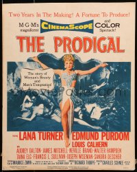 6t584 PRODIGAL WC 1955 the story of Lana Turner's beauty & Edmond Purdom's temptation!