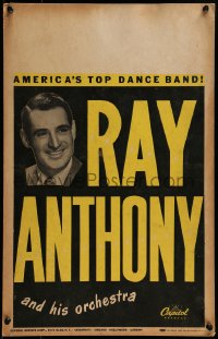 6t590 RAY ANTHONY concert WC 1940s performing live with his orchestra, America's Top Dance Band!