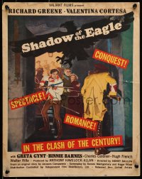 6t612 SHADOW OF THE EAGLE WC 1955 Russian Richard Greene, great silhouette title design!