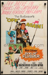 6t628 SON OF FLUBBER WC 1963 Walt Disney, art of absent-minded professor Fred MacMurray!