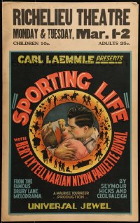 6t634 SPORTING LIFE WC 1925 English Bert Lytell aims to get rich from boxing or horse racing, rare!