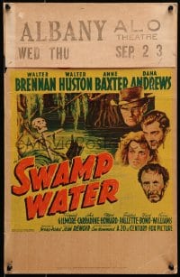 6t639 SWAMP WATER WC 1941 Jean Renoir, art of top stars by the sinister mysterious swamp!