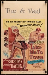 6t640 TAKE ME TO TOWN WC 1953 the saga of sexy Ann Sheridan & the men she fooled, Sterling Hayden