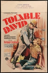 6t651 TOL'ABLE DAVID WC 1930 great Spicker art of Noah Beery tormenting Richard Cromwell!