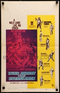 6t675 WIND ACROSS THE EVERGLADES WC 1958 Burl Ives, written by Budd Schulberg, Nicholas Ray!