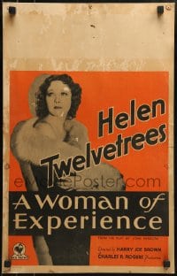 6t677 WOMAN OF EXPERIENCE WC 1931 Twelvetrees' lover commits suicide & she can be w/her true love!
