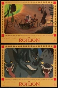 6t742 LION KING 10 French LCs 1994 classic Disney cartoon set in Africa, great images!