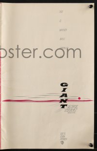 6t022 GIANT pressbook 1956 James Dean, Elizabeth Taylor, Hudson, George Stevens classic!