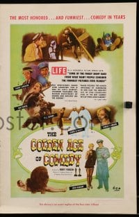 6t023 GOLDEN AGE OF COMEDY pressbook 1958 Laurel & Hardy, Jean Harlow, winner of 2 Academy Awards!