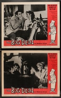 6w884 BIG DEAL ON MADONNA STREET 2 LCs 1961 classic Italian crime comedy directed by Monicelli!