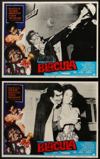 6w889 BLACULA 2 LCs 1972 Blacula is the most horrifying film of the decade, wacky images!