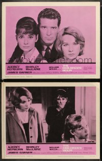 6w895 CHILDREN'S HOUR 2 LCs 1962 Audrey Hepburn, James Garner, Shirley MacLaine!
