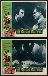 6w901 CORPSE GRINDERS 2 LCs 1971 director Ted V. Mikels, Sean Kenney, gruesome horror comedy!