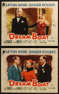 6w905 DREAM BOAT 2 LCs 1952 Ginger Rogers was professor Clifton Webb's co-star, Anne Francis!