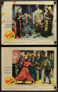 6w907 DUEL IN THE SUN 2 LCs 1947 great images of Gish, Jennifer Jones, Gregory Peck, Joseph Cotten!