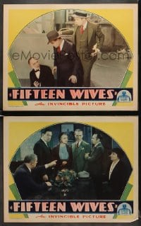 6w911 FIFTEEN WIVES 2 LCs 1934 detective Conway Tearle must solve murder of man with 15 ex-wives!