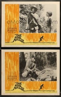 6w914 FOOL KILLER 2 LCs 1965 great images of Anthony Perkins and young Edward Albert!